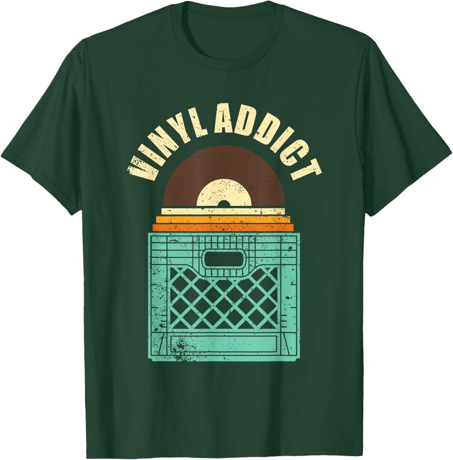 Cute Record Art Women Spindle Music Vinyl Lovers T-Shirt - T-Shirt | Forest