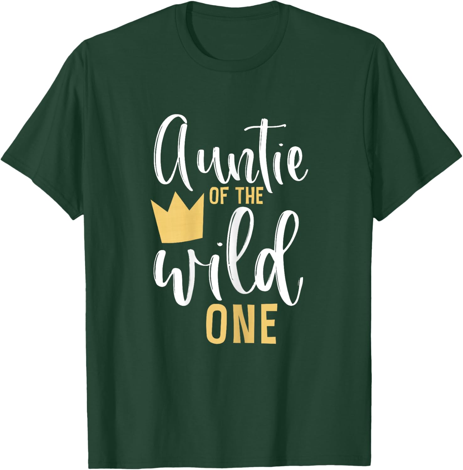 Auntie f the Wild One 1st Birthday First Thing Matching T-Shirt - T-Shirt | Forest