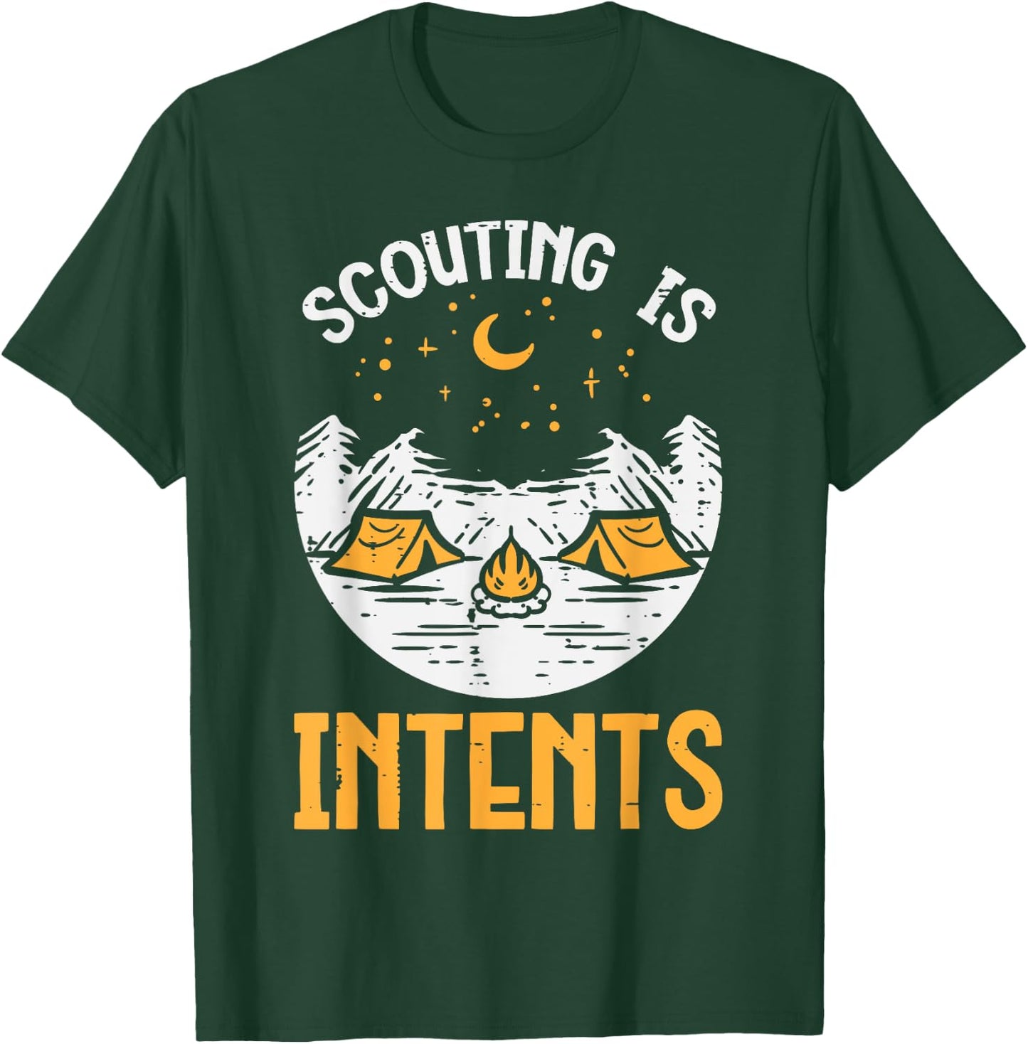 Scouting Is Intents Camping Funny Camper Men Women Kids Boys T-Shirt - T-Shirt | Forest