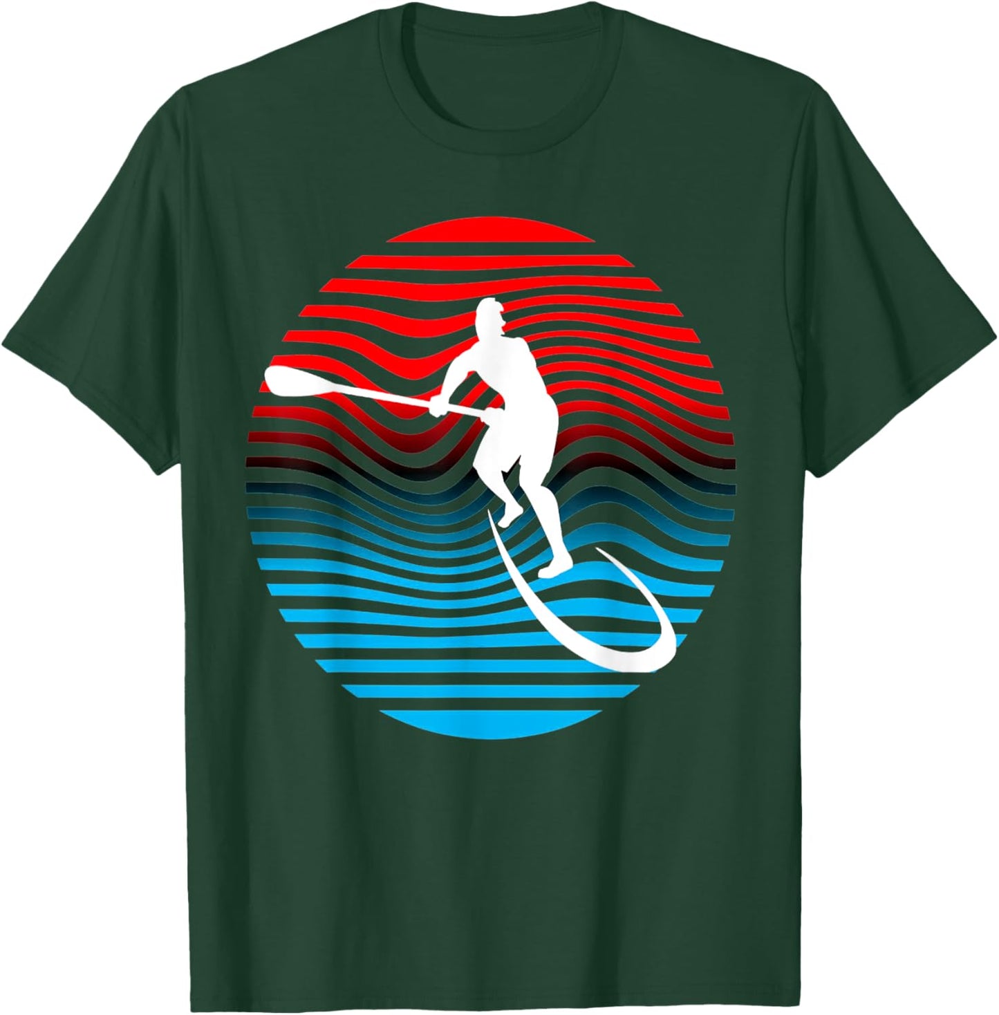 SUP Stand Up Paddle Boarding Surf Board Surfing T-Shirt - T-Shirt | Forest
