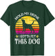 Vintage Hold My Drink I Gotta Pet This Dog Drink Beer Lover T-Shirt - T-Shirt | Forest
