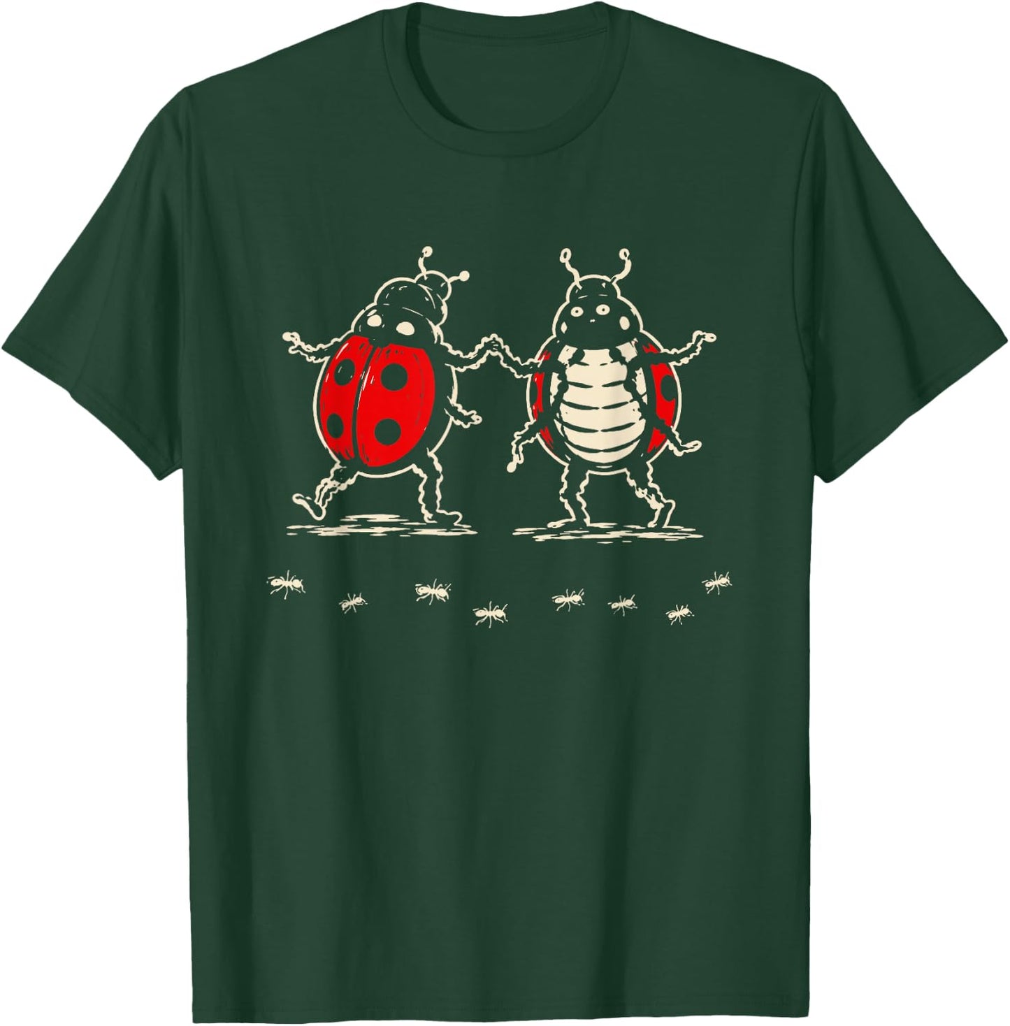Dancing Lady Bugs The Last of The Bugs Funny Band T-Shirt - T-Shirt | Forest