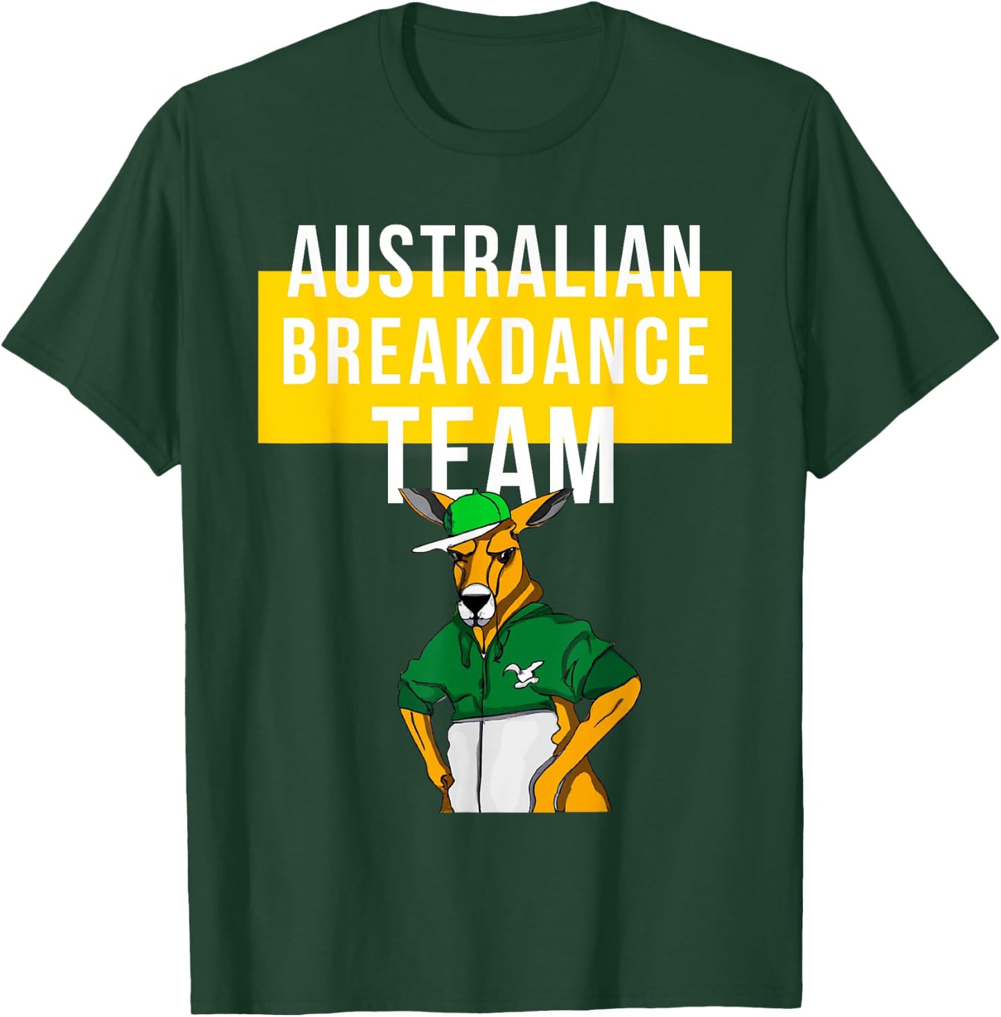 Australian Breakdance Team Costume, Funny Parody, kangaroo T-Shirt - T-Shirt | Forest