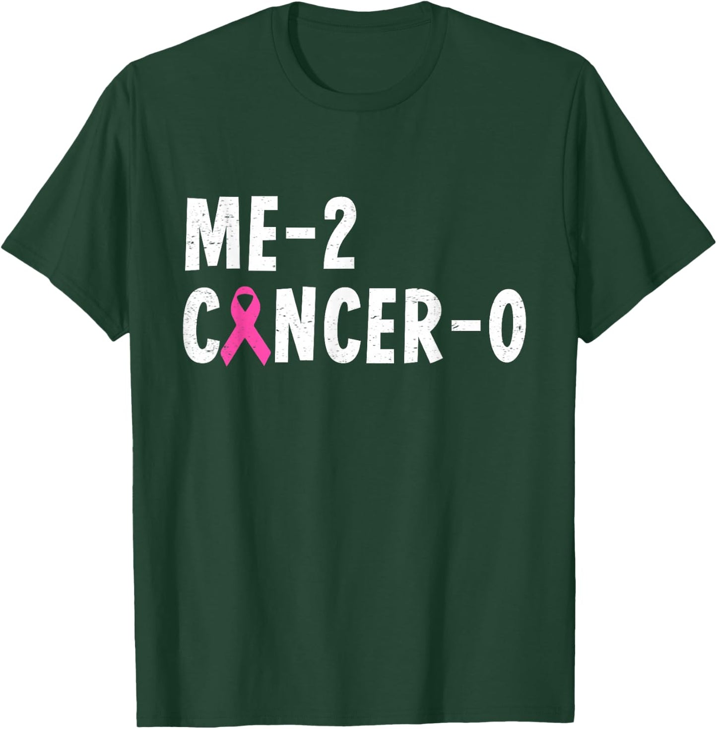 Me 2 Cancer 0 Pink Ribbon Breast Cancer Awareness T-Shirt - T-Shirt | Forest