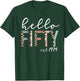 Hello Fifty Est 1974 50-Year-Old Women Leopard Print T-Shirt - T-Shirt | Forest