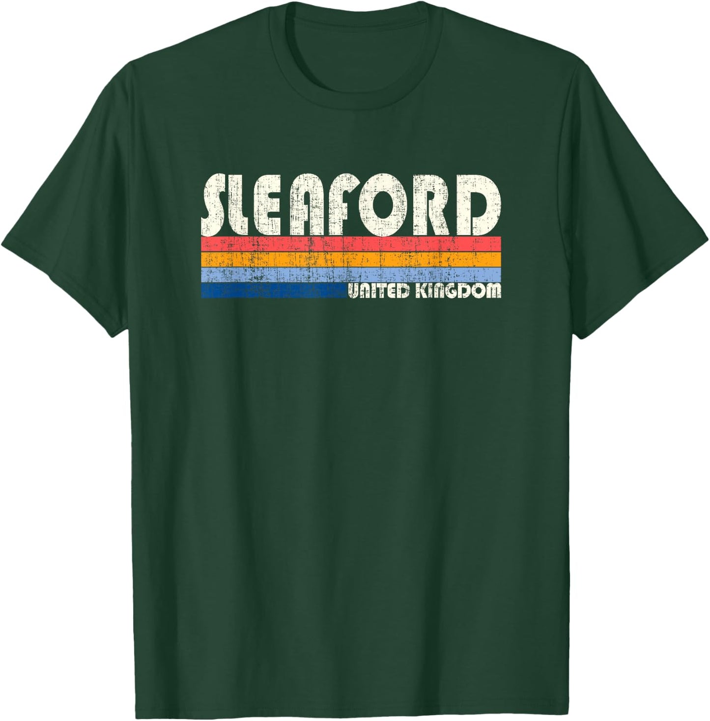 Retro Style 70s 80s Sleaford, UK T-Shirt - T-Shirt | Forest