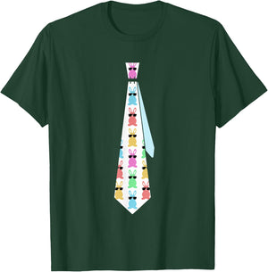 Easter Bunny Tie Funny Graphic for Boys Toddlers Men T-Shirt - T-Shirt | Forest