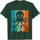 Kids Funny 9th Octopus Birthday 9 Year Old Birthday Octopus T-Shirt - T-Shirt | Forest