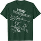 Meach's Military Memorabilia Men's Black Modern Letter Print T-Shirt - T-Shirt | Forest