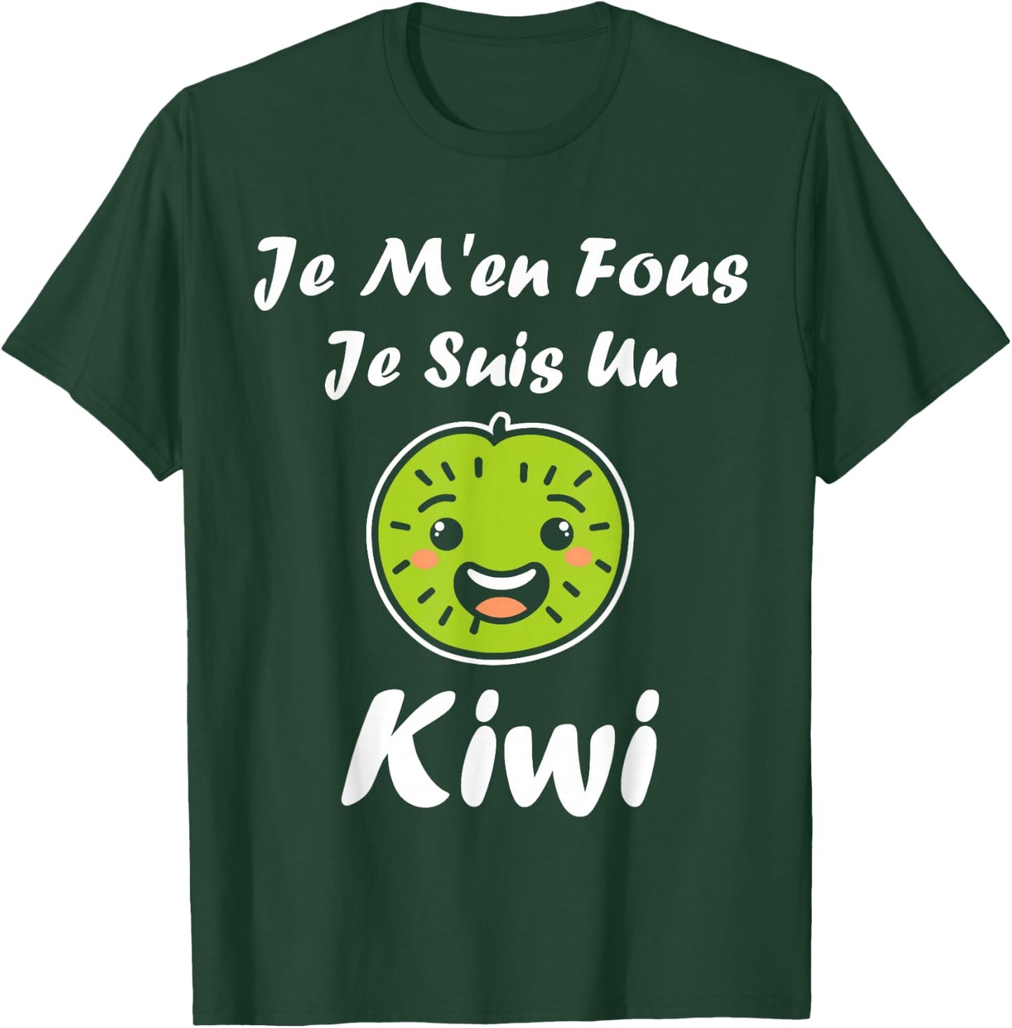 Humour kiwi Fruit Je m'en fous je suis un kiwi , Black, S T-Shirt - T-Shirt | Forest