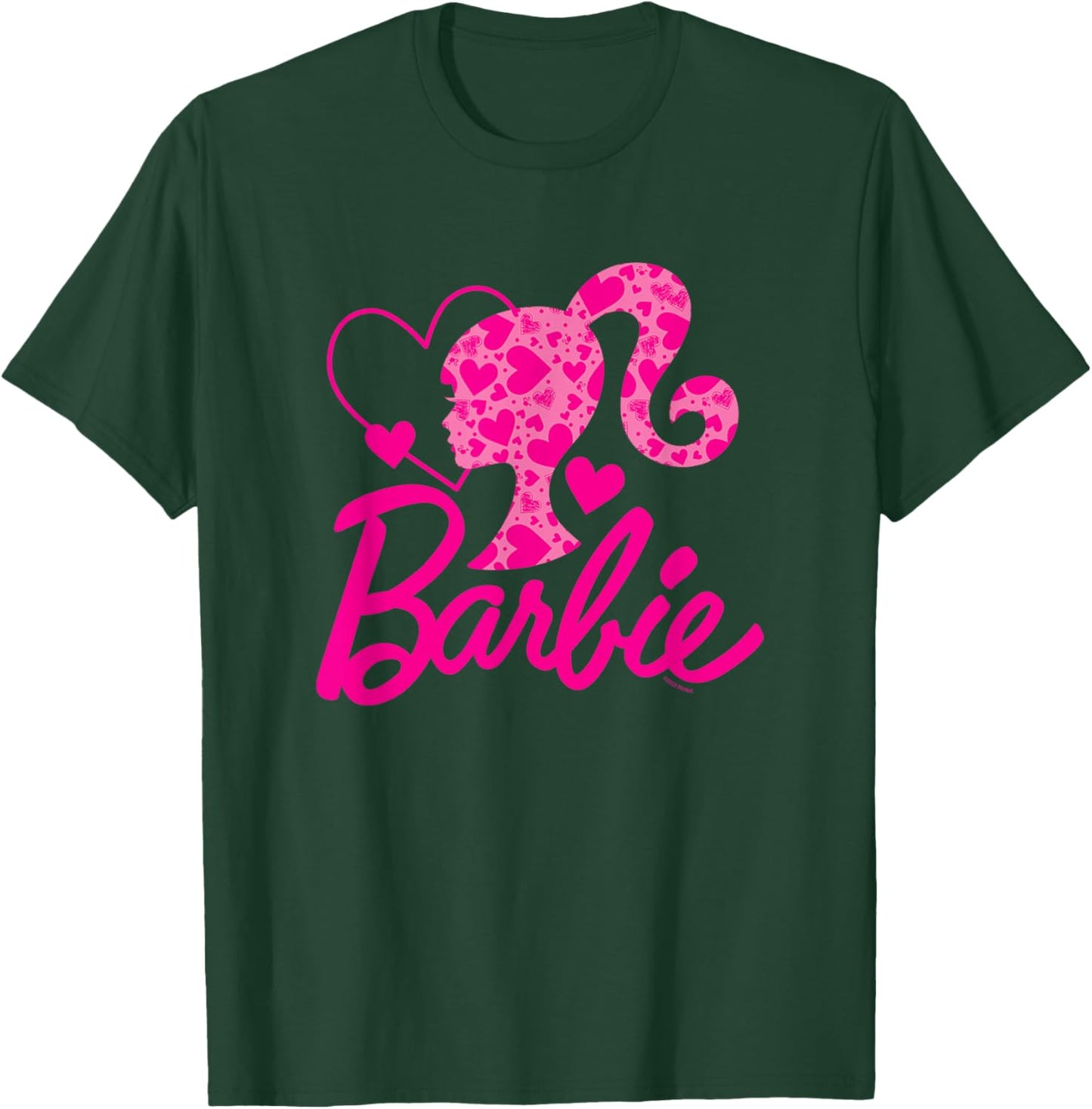 Barbie Heart Logo , black T-Shirt - T-Shirt | Forest
