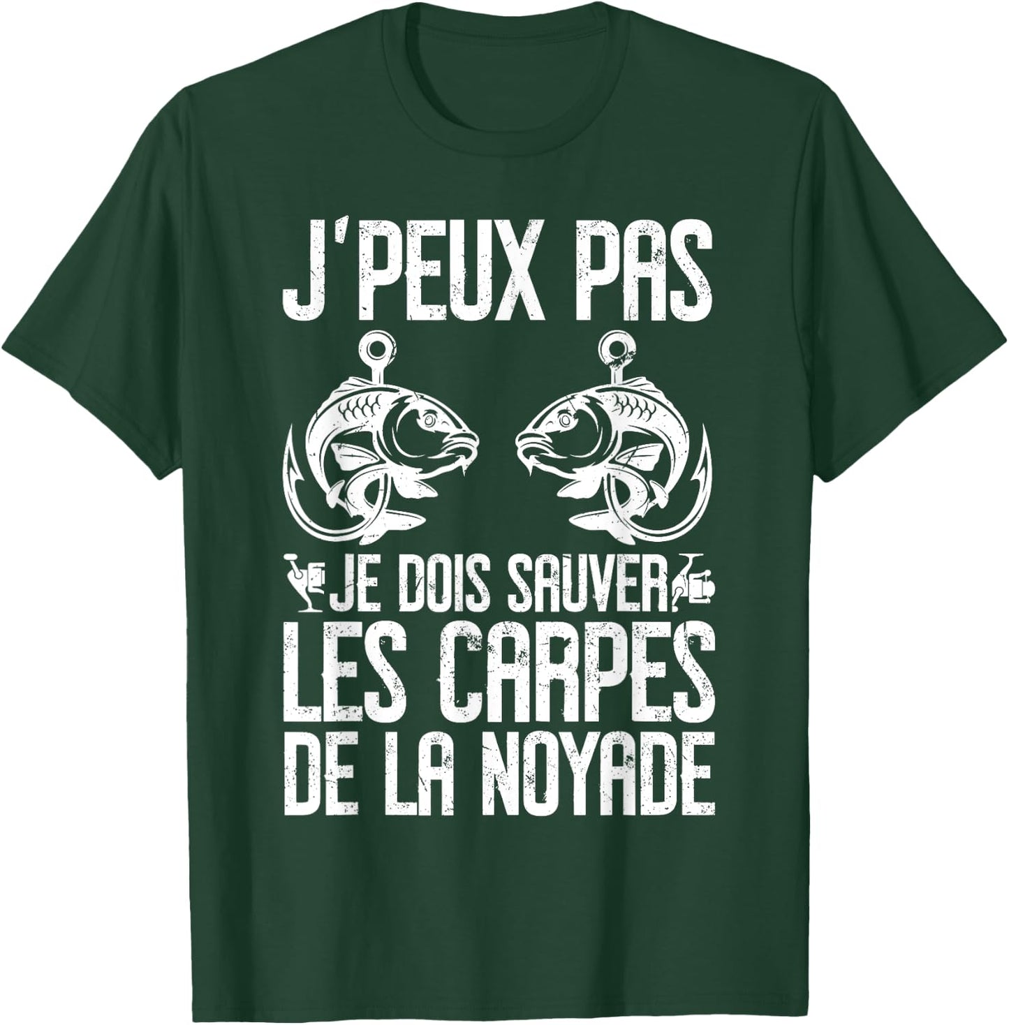 Carp Carpist Humour | Carp Fisherman | Fish , Black, S T-Shirt - T-Shirt | Forest