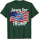Jews for Trump American Flag Star of David Hebrew Supporter T-Shirt - T-Shirt | Forest