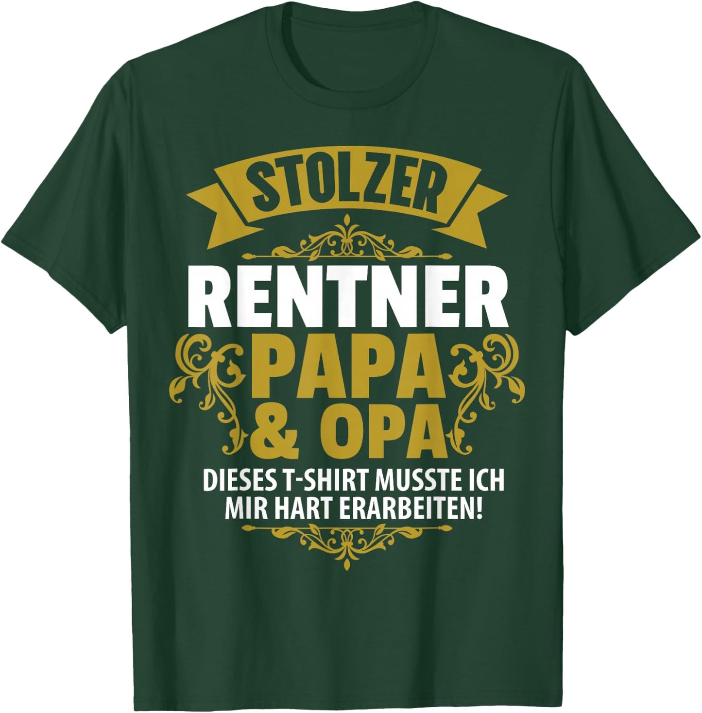 Stolzer Pensioner Papa Grandpa Retirement Pension Men's , black T-Shirt - T-Shirt | Forest