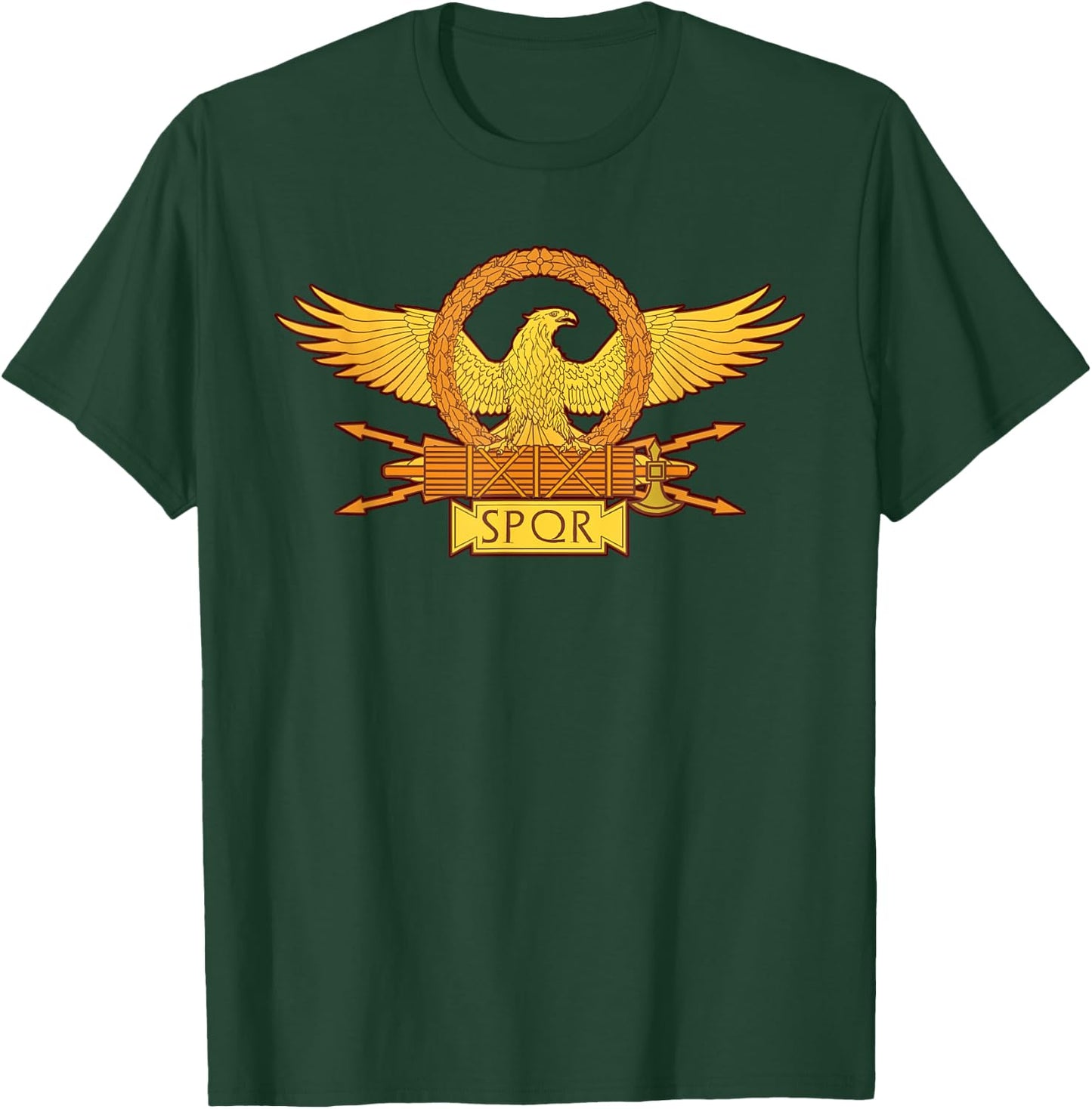 SPQR Roman Eagle Standard - SPQR T-Shirt - T-Shirt | Forest