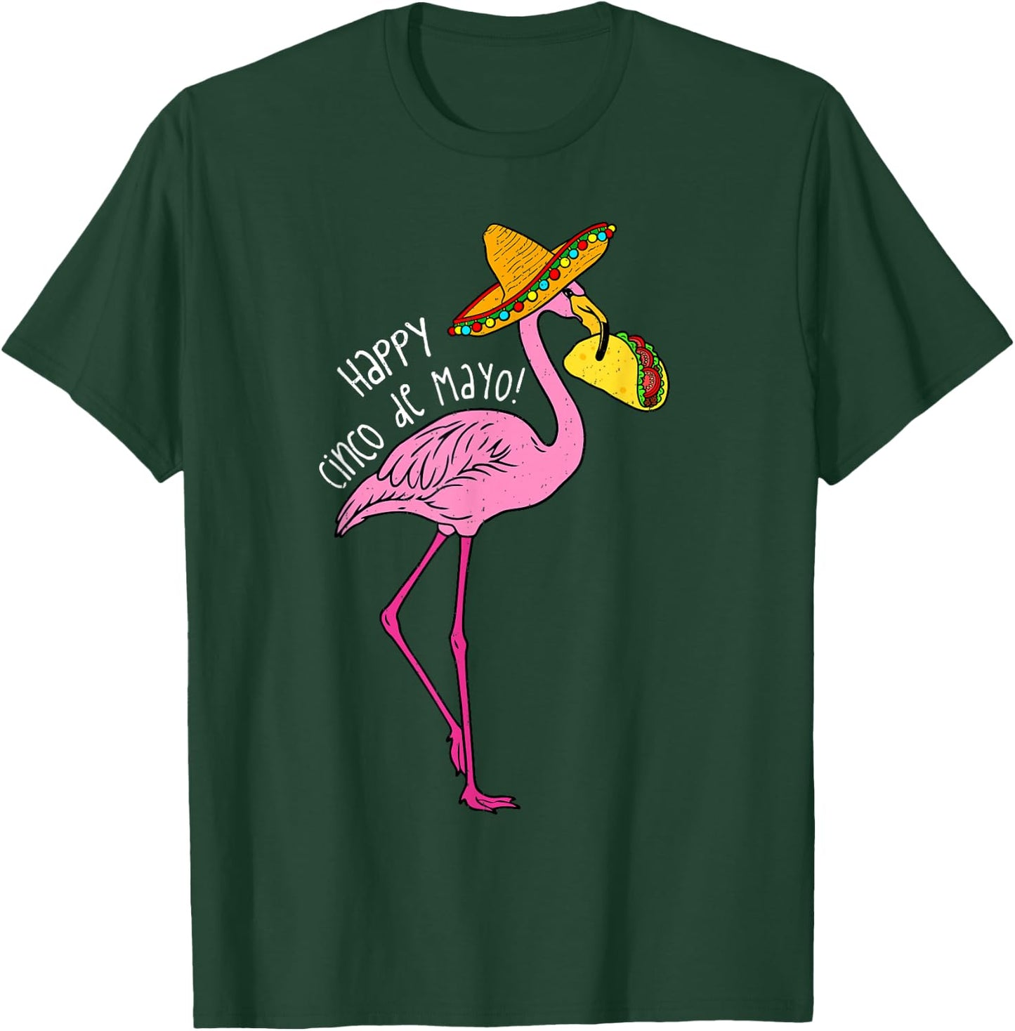 Mexican Flamingo Tacos Cinco De Mayo Fiesta 5 De Mayo Women T-Shirt - T-Shirt | Forest