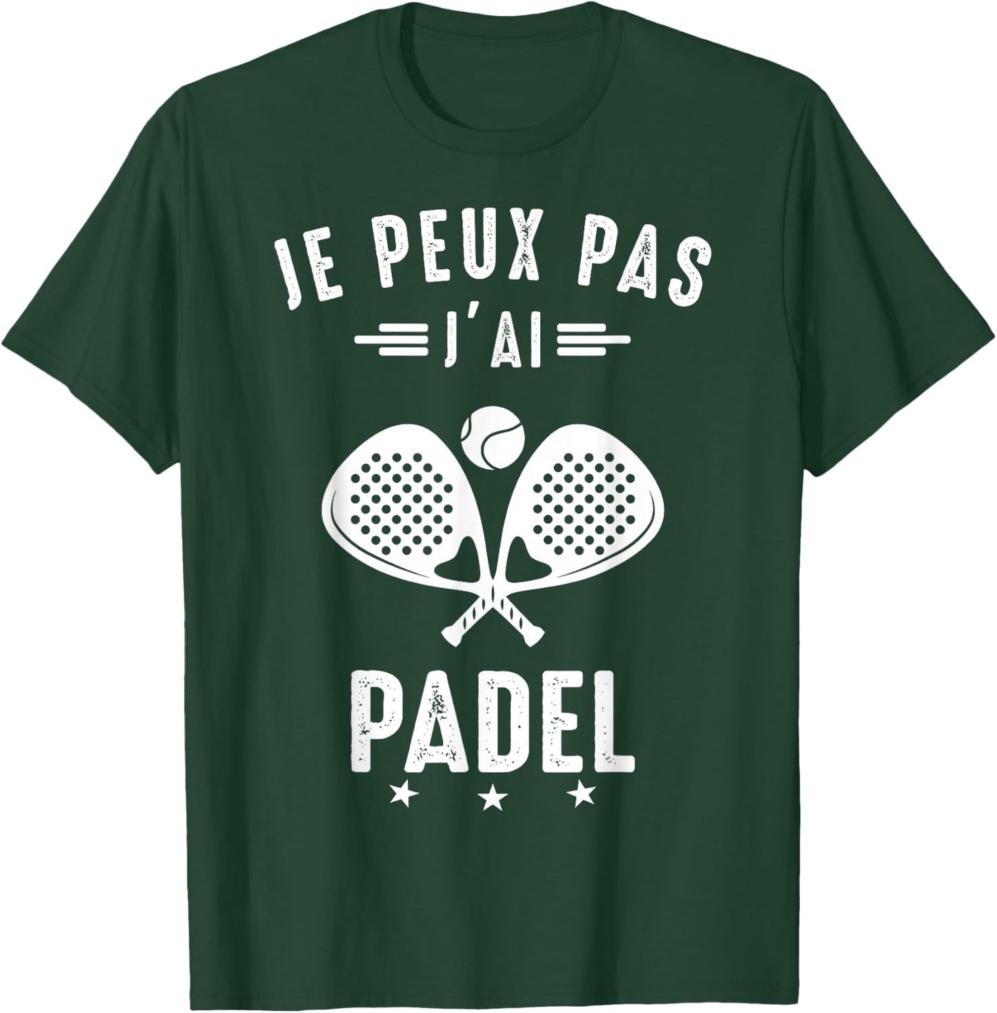 I Can not I Padel Padelist Padel Player Padel fans humor , Black, S T-Shirt - T-Shirt | Forest