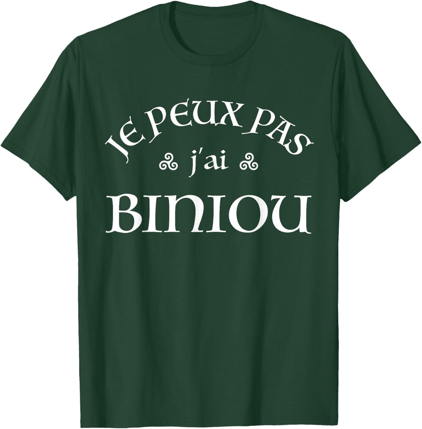 Funny Breton Je peux pas j'ai Biniou Celtic Design , Black, S T-Shirt - T-Shirt | Forest
