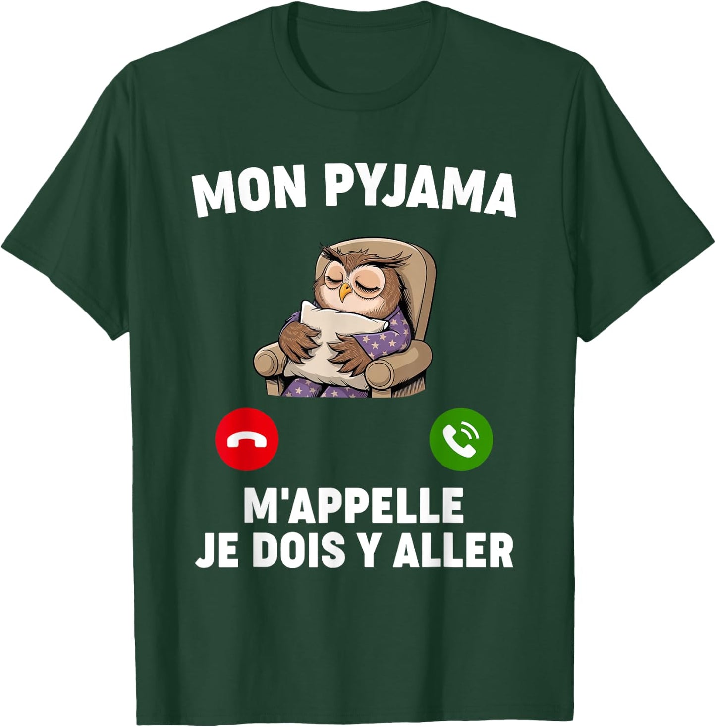 Humor Pyjama M'appelle Nap Night Bed Go Sleep Hour , Black, S T-Shirt - T-Shirt | Forest