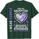 I Wear Purple For My Daughter Lupus Awareness Month Graphic T-Shirt - T-Shirt | Forest