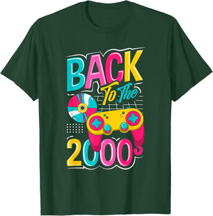 Back to the 2000s vintage two thousand retro 00s , Black, S T-Shirt - T-Shirt | Forest