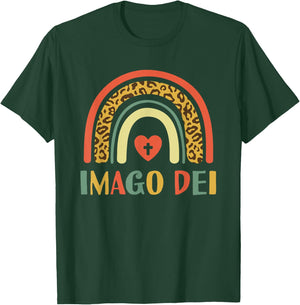 Imago Dei Image Of God Genesis 1:27 Christian Bible Verse T-Shirt - T-Shirt | Forest