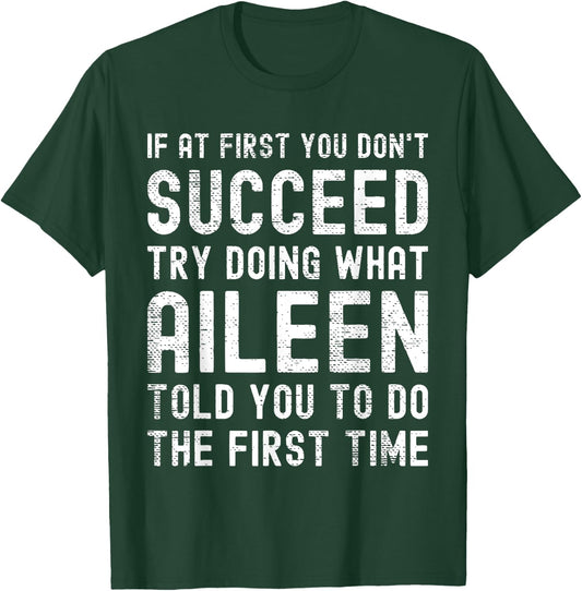 Funny Listen To Aileen Joke Vintage T-Shirt - T-Shirt | Forest