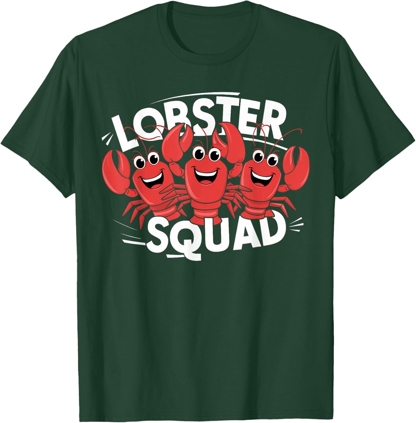 Cute Lobster Squad for Lobster Lover Design | Kids Lobster T-Shirt - T-Shirt | Forest