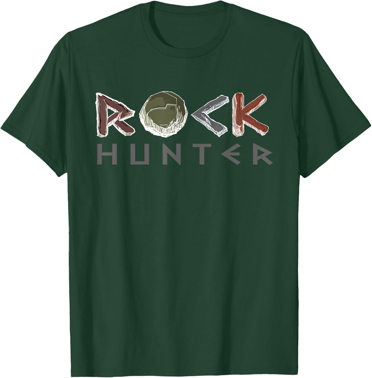 Rock Hunter Funny Rockhounding Petrology Geology Geode Lover T-Shirt - T-Shirt | Forest