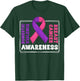 Groovy Domestic Violence And Breast Cancer Awareness Month T-Shirt - T-Shirt | Forest