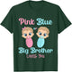 Kids Cute Pink Or Blue Big Brother Loves You Gender Reveal Idea T-Shirt - T-Shirt | Forest