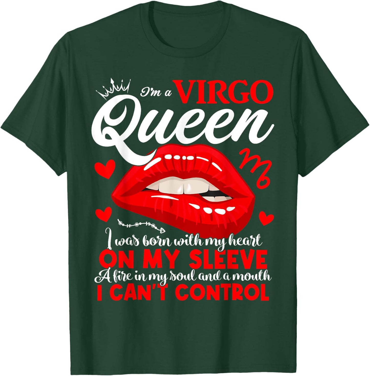 Virgo Queen September August Birthday Virgo Zodiac Sign T-Shirt - T-Shirt | Forest