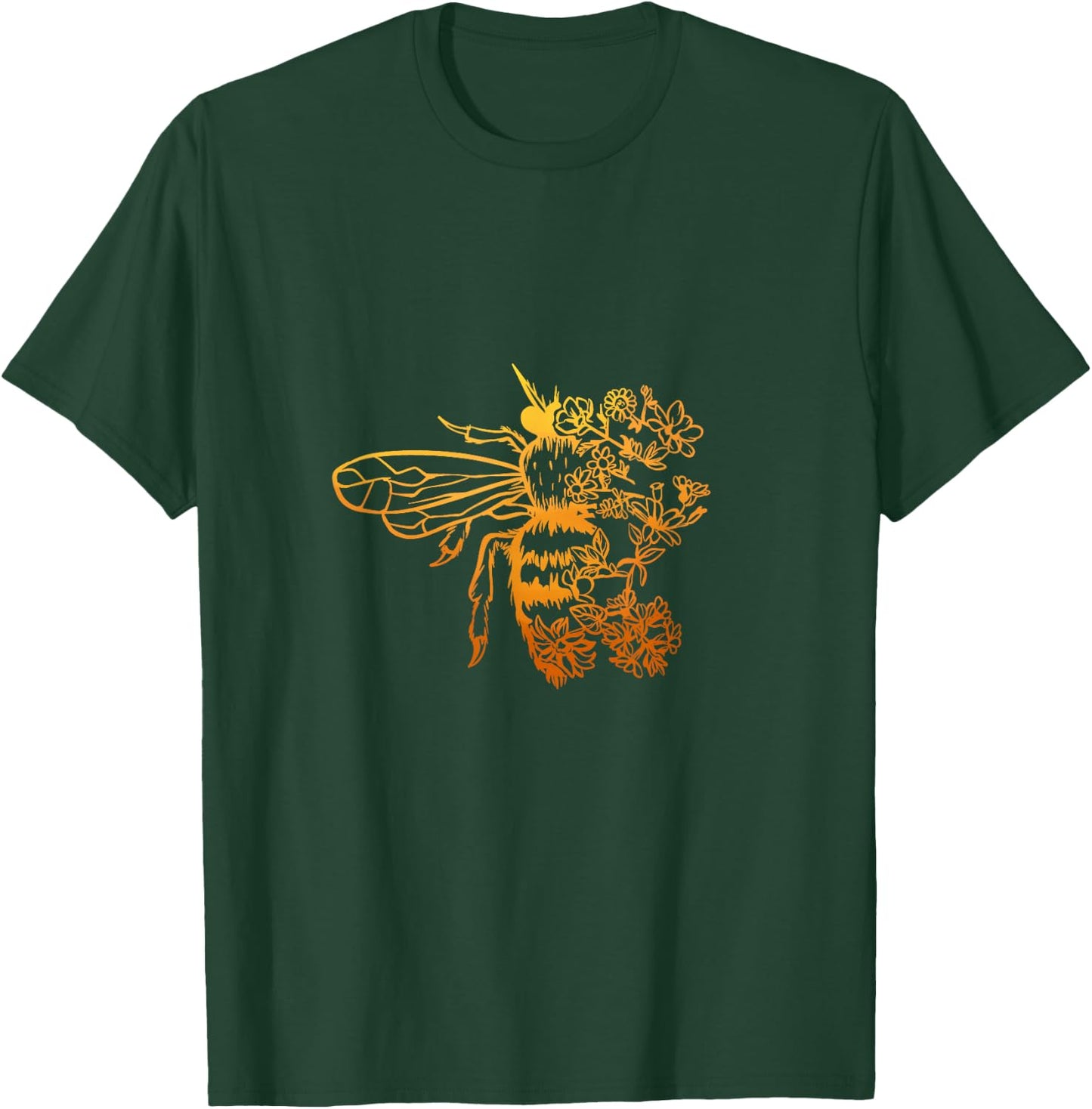 Bee Beekeeper Honeycomb Save Bees Honey Dealer Bee Motif T-Shirt - T-Shirt | Forest
