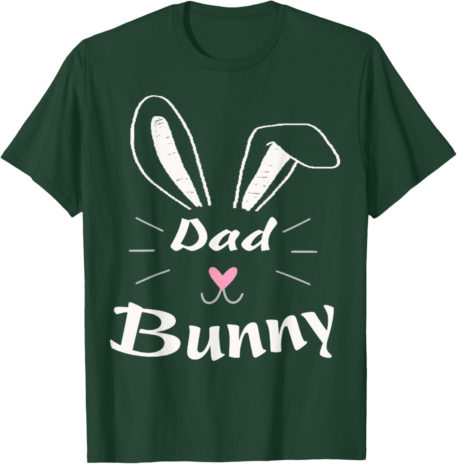 Easter Day Dad Bunny Ear Rabbit Dad Gift Father Day Vintage T-Shirt - T-Shirt | Forest