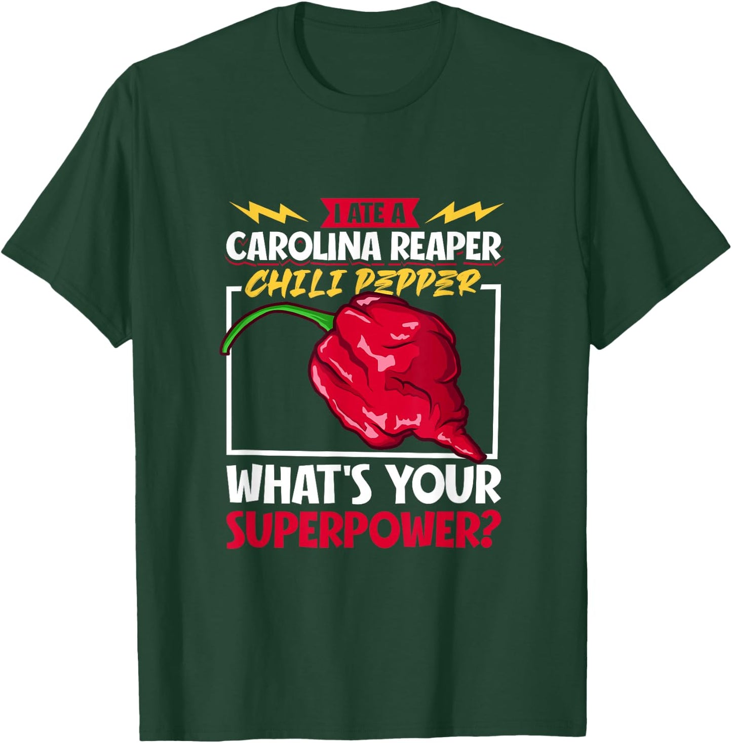 Fiery Courage Attempt - Carolina Reaper T-Shirt - T-Shirt | Forest
