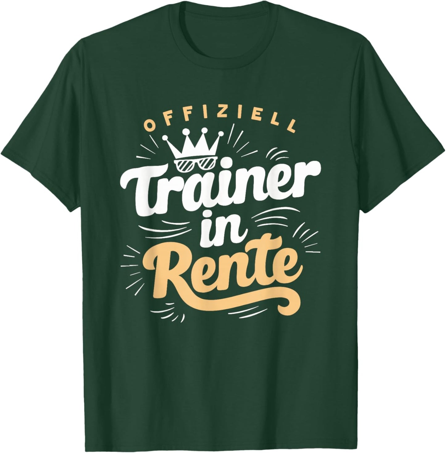 Trainer in Rente - Abschied Ruhestand Lustig Fitness T-Shirt - T-Shirt | Forest