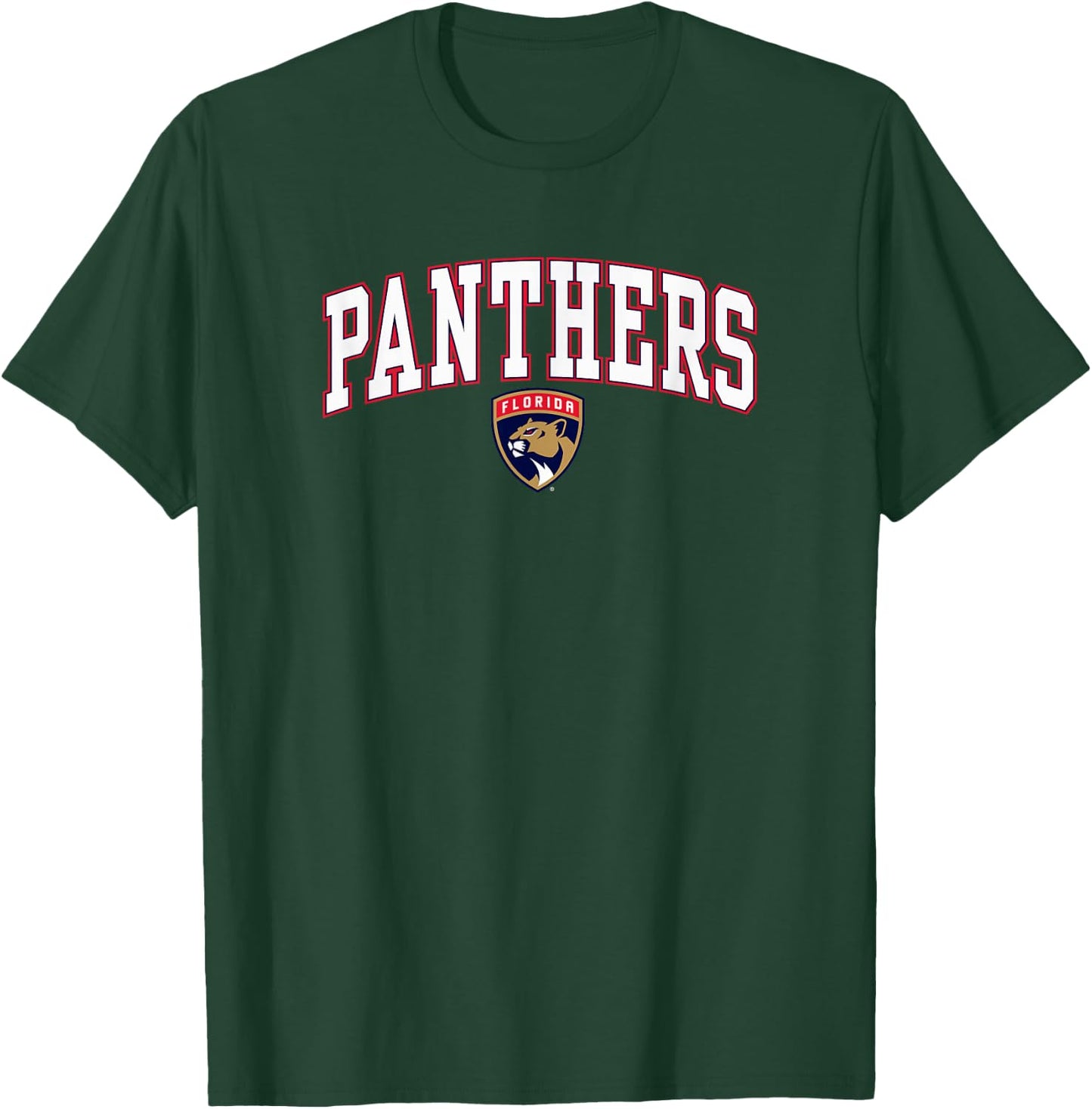 Florida Panthers Arch Over Dark Heather Officially Licensed T-Shirt - T-Shirt | Forest