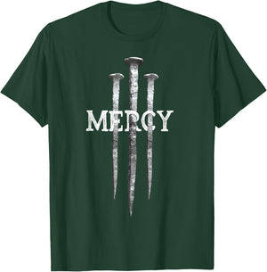3 Nails Mercy Jesus Shirts Christian T-Shirt - T-Shirt | Forest