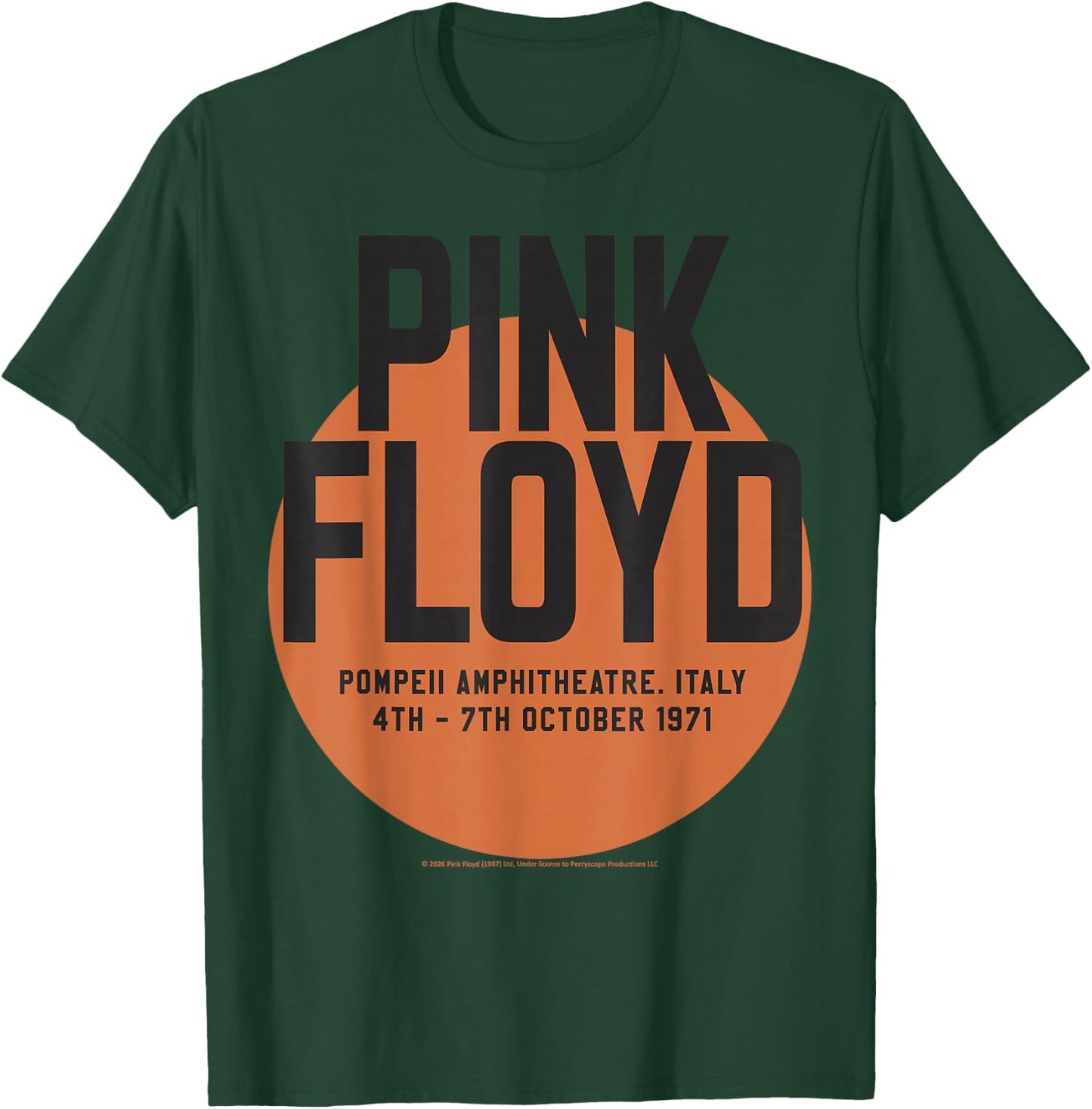 Pink Floyd Pompeii Amphitheatre Italy 4th 7th October 1971 T-Shirt - T-Shirt | Forest