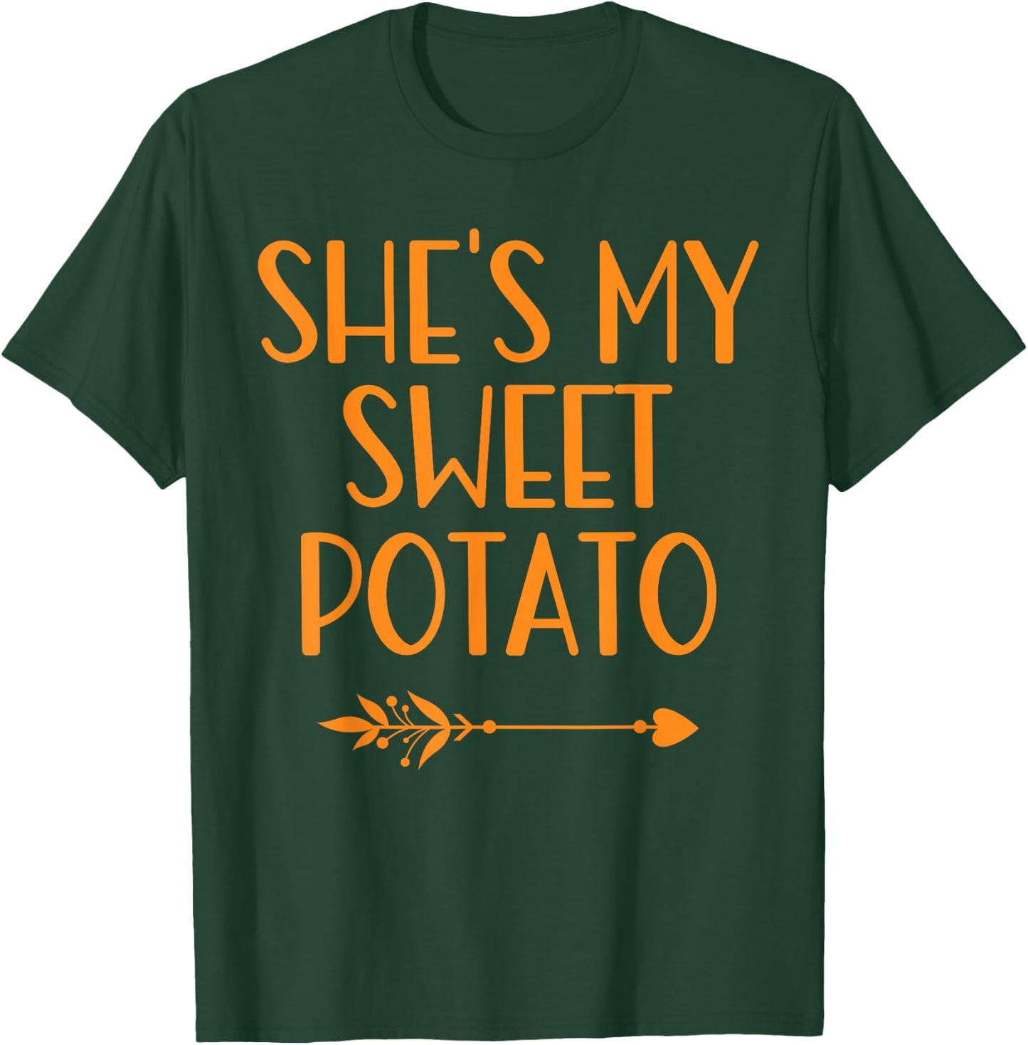 Thanksgiving Matching Couple She's My Sweet Potato I Yam T-Shirt - T-Shirt | Forest