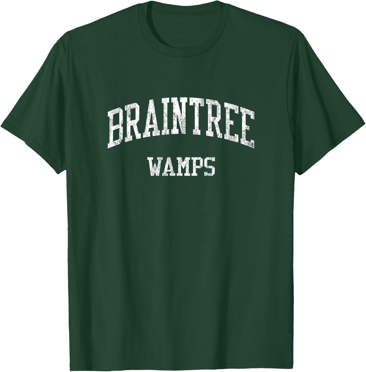 Braintree High School HS Braintree MA Vintage Sports T-Shirt - T-Shirt | Forest