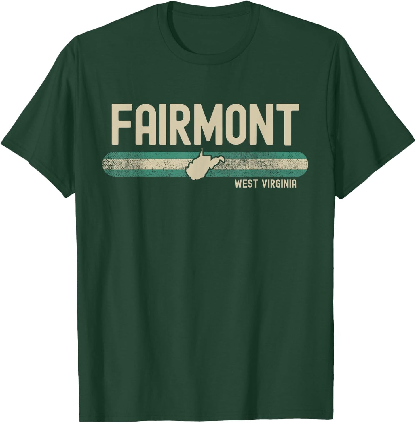 Fairmont WV | West Virginia | Travel & 80s Style T-Shirt - T-Shirt | Forest