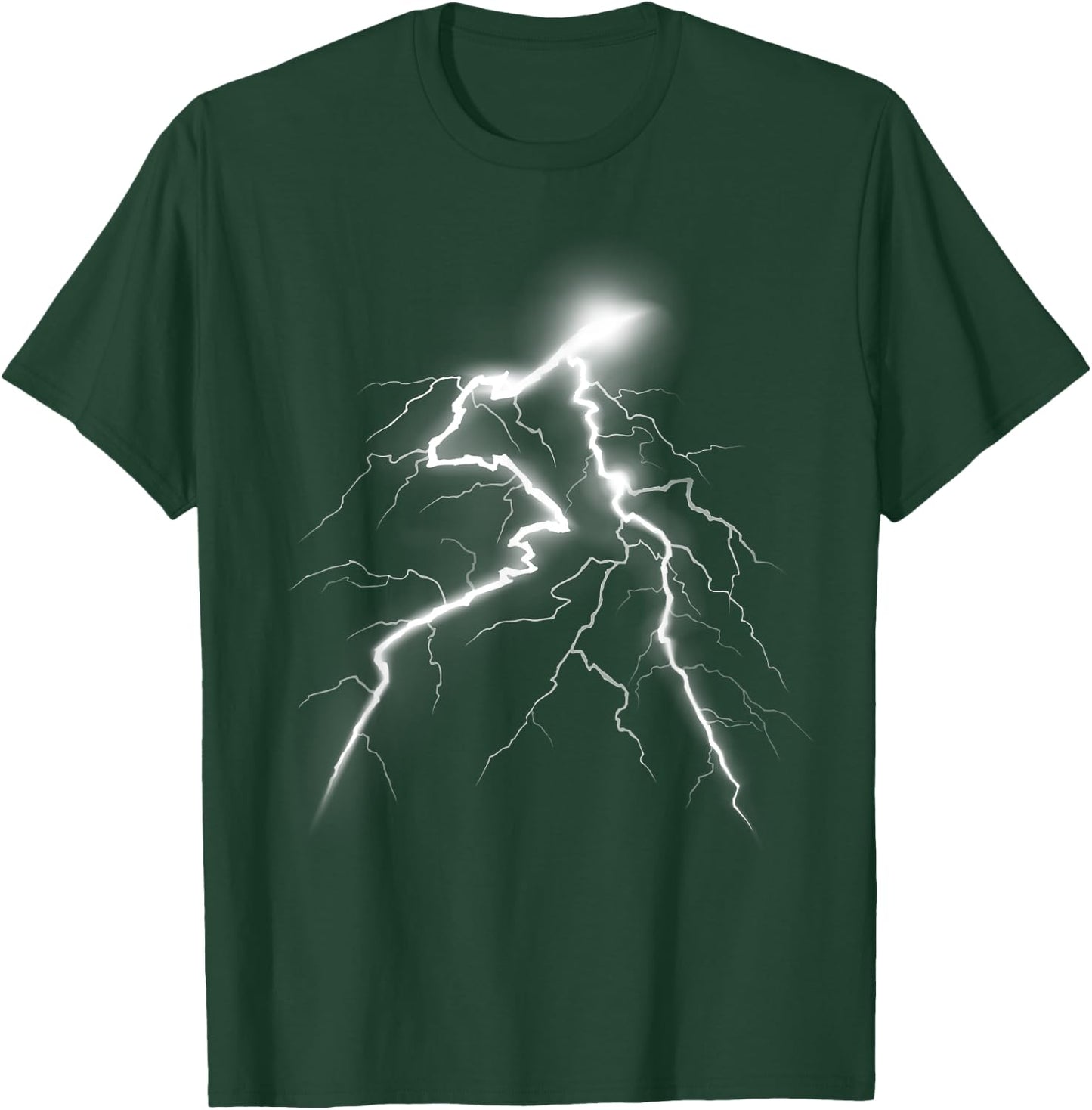 LIGHTNING Thunder Lightning Bolt Storm Strikes T-Shirt - T-Shirt | Forest