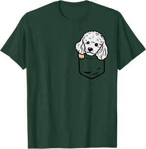 Pocket Mini Toy Poodle Cute Animal Pet Dog Lover Owner Gift T-Shirt - T-Shirt | Forest