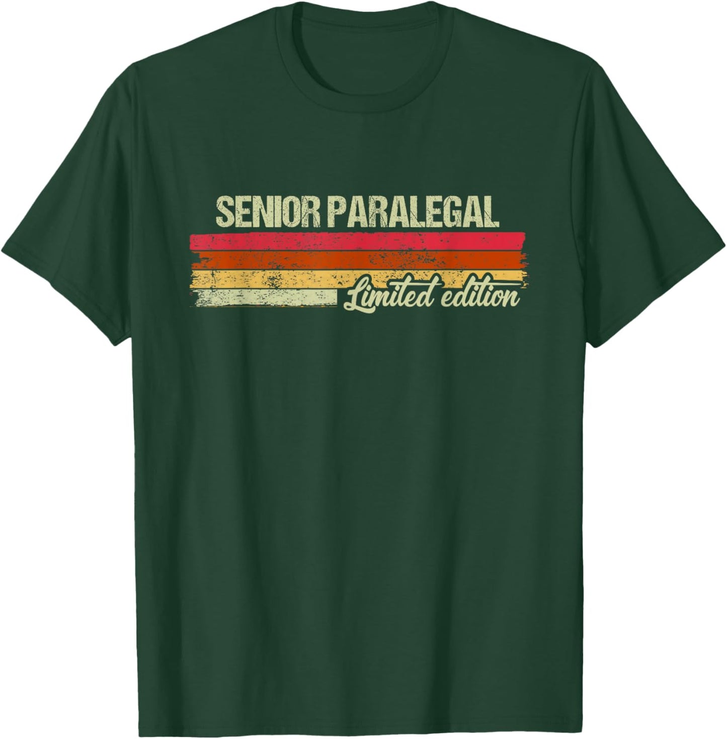 Vintage Senior Paralegal Limited Edition T-Shirt - T-Shirt | Forest