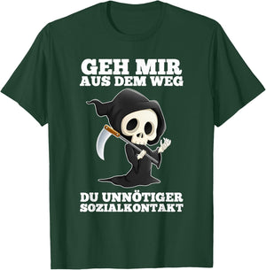 Geh mir aus dem weg du unnötiger sozialkontakt lustige T-Shirt - T-Shirt | Forest