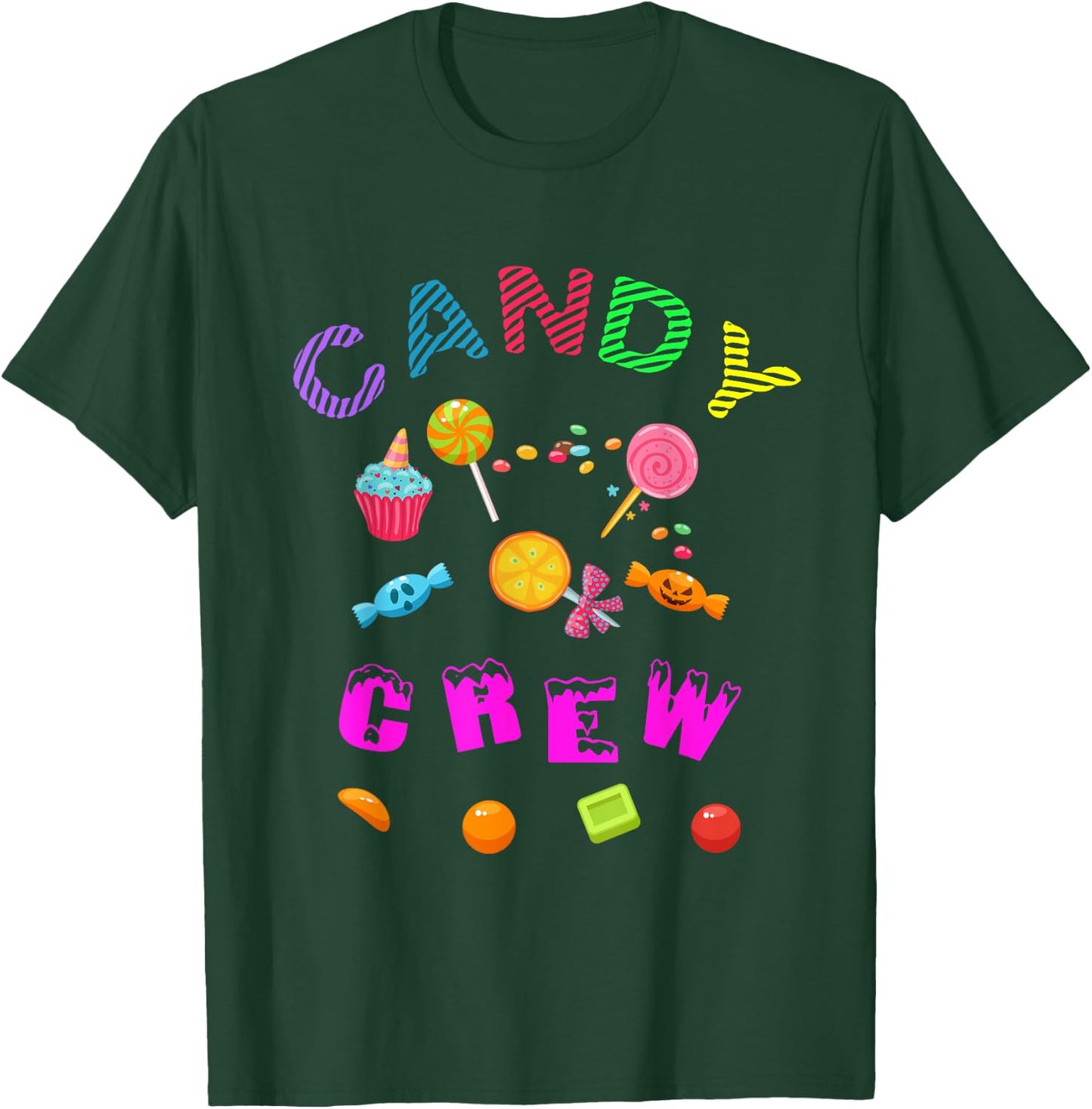 Candy Land Candy Crew Decorations Sweetie Candy Squad T-Shirt - T-Shirt | Forest