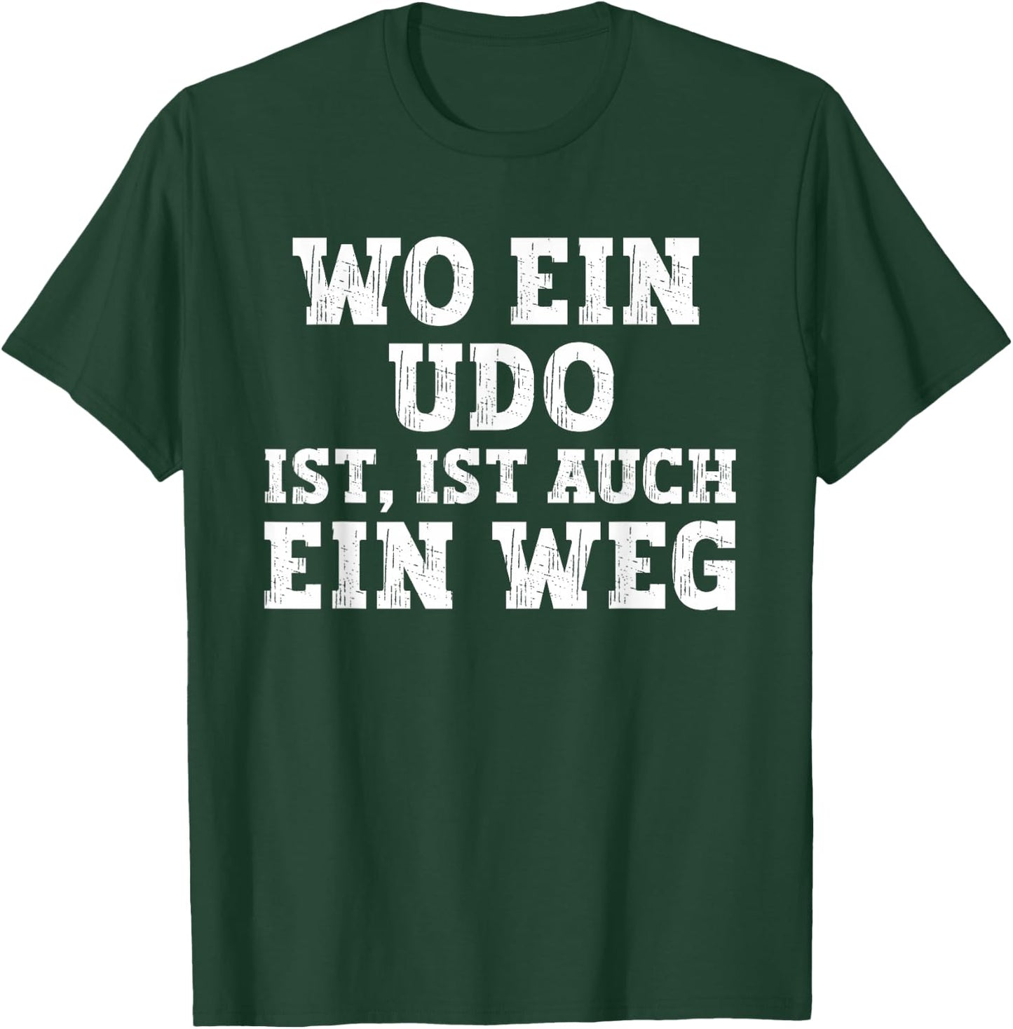 Udo Funny Birthday First Name Udo , black T-Shirt - T-Shirt | Forest