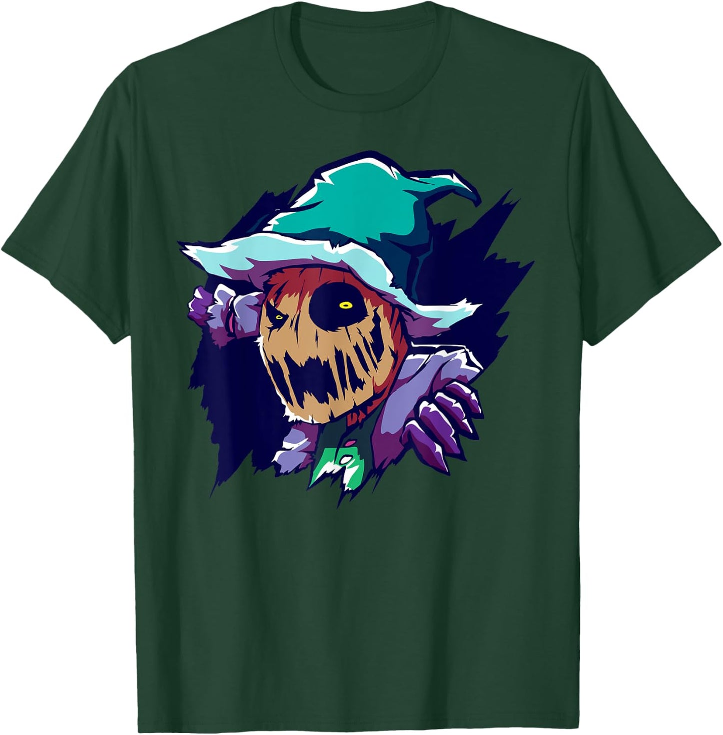 Scarecrow T Shirt Halloween Costume Farmer Farm Ranch T-Shirt - T-Shirt | Forest