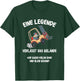 with German Text "Eine Legende Verlässt das gelände Rente Lagerist", black T-Shirt - T-Shirt | Forest